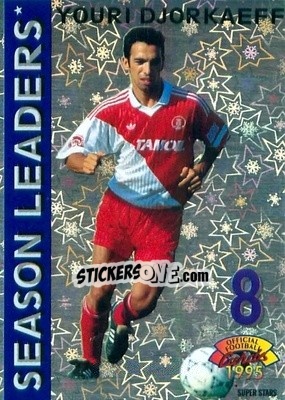 Sticker Youri Djorkaeff - U.N.F.P. Football Cards 1994-1995 - Panini
