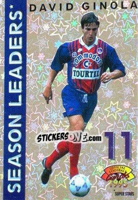Sticker David Ginola - U.N.F.P. Football Cards 1994-1995 n. SL11 - Panini