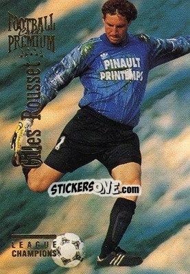 Sticker Gilles Rousset - U.N.F.P. Football Cards 1994-1995. Premium n. 17 - Panini