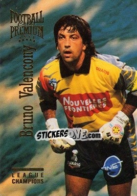 Sticker Bruno Valencony - U.N.F.P. Football Cards 1994-1995. Premium - Panini