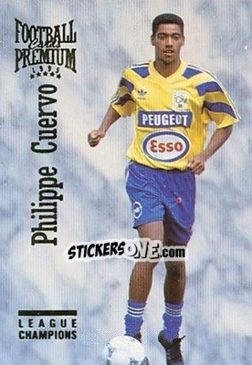 Figurina Philippe Cuervo - U.N.F.P. Football Cards 1994-1995. Premium - Panini
