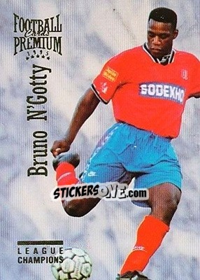 Sticker Bruno N'Gotty - U.N.F.P. Football Cards 1994-1995. Premium n. 40 - Panini
