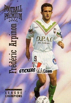 Sticker Frederic Arpinon - U.N.F.P. Football Cards 1994-1995. Premium n. 53 - Panini