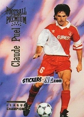 Sticker Claude Puel - U.N.F.P. Football Cards 1994-1995. Premium n. 74 - Panini