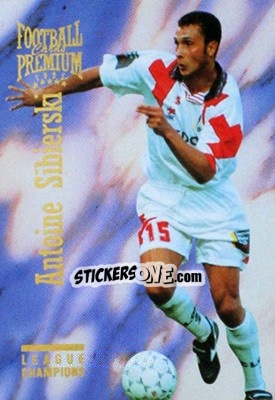 Sticker Antoine Sibierski - U.N.F.P. Football Cards 1994-1995. Premium n. 80 - Panini