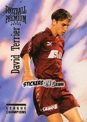 Cromo David Terrier - U.N.F.P. Football Cards 1994-1995. Premium - Panini