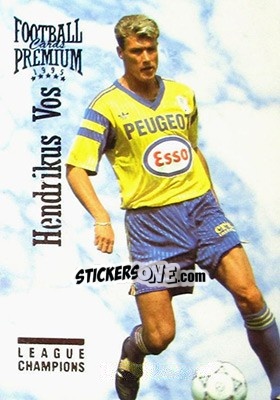 Figurina Hendrikus Vos - U.N.F.P. Football Cards 1994-1995. Premium - Panini