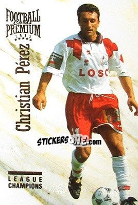 Cromo Christian Perez - U.N.F.P. Football Cards 1994-1995. Premium - Panini