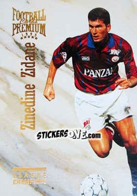 Cromo Zinedine Zidane - U.N.F.P. Football Cards 1994-1995. Premium - Panini