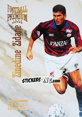 Sticker Zinedine Zidane - U.N.F.P. Football Cards 1994-1995. Premium n. 127 - Panini