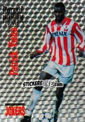 Sticker Patrick Vieira - U.N.F.P. Football Cards 1994-1995. Premium - Panini