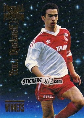 Sticker Youri Djorkaeff - U.N.F.P. Football Cards 1994-1995. Premium - Panini