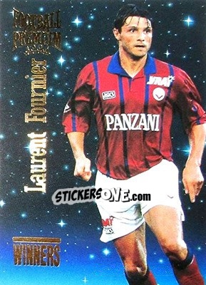 Sticker Laurent Fournier - U.N.F.P. Football Cards 1994-1995. Premium - Panini