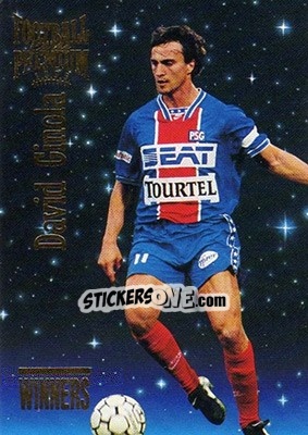 Sticker David Ginola - U.N.F.P. Football Cards 1994-1995. Premium n. W21 - Panini