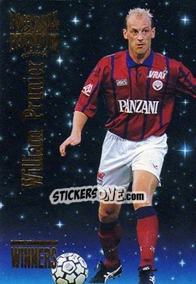 Sticker William Prunier - U.N.F.P. Football Cards 1994-1995. Premium - Panini