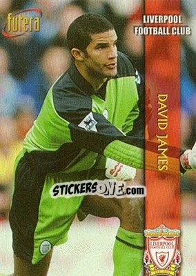 Sticker David James - Liverpool Fans' Selection 1998 n. 14 - Futera