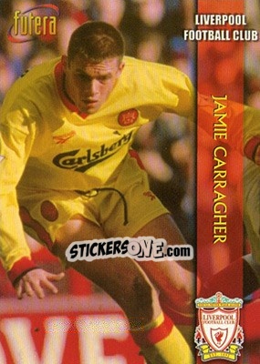 Sticker Jamie Carragher - Liverpool Fans' Selection 1998 - Futera