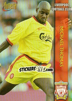 Sticker Michael Thomas - Liverpool Fans' Selection 1998 - Futera