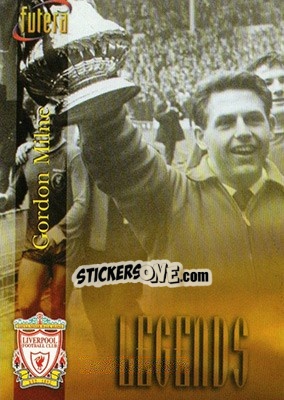 Cromo Gordon Milne - Liverpool Fans' Selection 1998 - Futera
