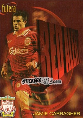 Sticker Jamie Carragher - Liverpool Fans' Selection 1998 n. 87 - Futera