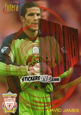 Sticker David James - Liverpool Fans' Selection 1998 n. 89 - Futera