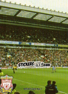 Cromo Anfield Card 1 - Liverpool Fans' Selection 1998 - Futera