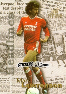 Sticker Mark Lawrenson - Liverpool Fans' Selection 1998 - Futera