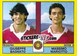 Sticker Giuseppe Bagnato / Massimo Mariotto - Calciatori 1988-1989 - Panini