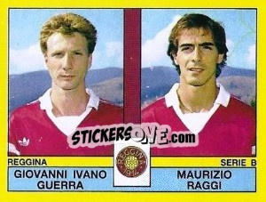 Sticker Giovanni Ivano Guerra / Maurizio Raggi - Calciatori 1988-1989 n. 511 - Panini