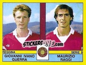 Sticker Giovanni Ivano Guerra / Maurizio Raggi - Calciatori 1988-1989 - Panini