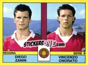 Sticker Diego Zanin / Vincenzo Onorato - Calciatori 1988-1989 n. 512 - Panini