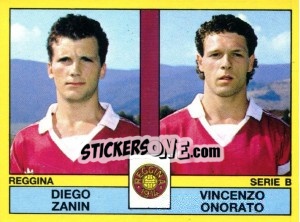 Sticker Diego Zanin / Vincenzo Onorato - Calciatori 1988-1989 - Panini