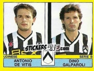 Sticker Antonio De Vitis / Dino Galparoli - Calciatori 1988-1989 - Panini