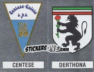 Sticker Scudetto Centese / Derthona - Calciatori 1988-1989 n. 542 - Panini