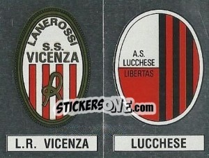 Figurina Scudetto L.R. Vicenza / Lucchese