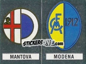 Cromo Scudetto Mantova / Modena - Calciatori 1988-1989 - Panini