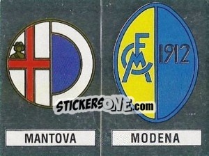 Sticker Scudetto Mantova / Modena - Calciatori 1988-1989 n. 544 - Panini