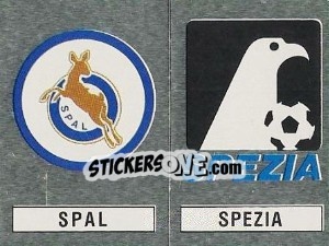 Sticker Scudetto Spal / Spezia - Calciatori 1988-1989 - Panini