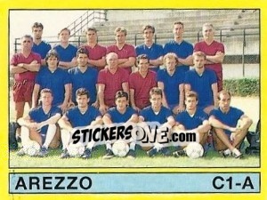 Sticker Squadra Arezzo - Calciatori 1988-1989 - Panini