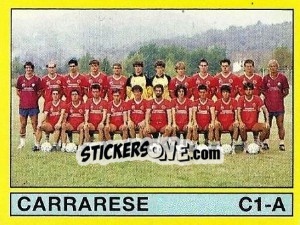 Figurina Squadra Carrarese - Calciatori 1988-1989 - Panini