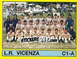 Figurina Squadra L.R. Vicenza - Calciatori 1988-1989 - Panini