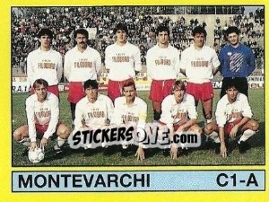 Sticker Squadra Montevarchi - Calciatori 1988-1989 - Panini