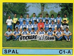 Sticker Squadra Spal - Calciatori 1988-1989 - Panini