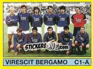 Sticker Squadra Virescit Bergamo - Calciatori 1988-1989 - Panini