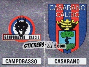 Sticker Scudetto Campobasso / Casarano - Calciatori 1988-1989 - Panini