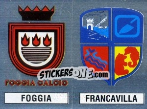 Sticker Scudetto Foggia / Francavilla - Calciatori 1988-1989 - Panini