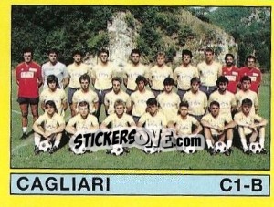 Cromo Squadra Cagliari - Calciatori 1988-1989 - Panini