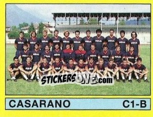 Figurina Squadra Casarano - Calciatori 1988-1989 - Panini