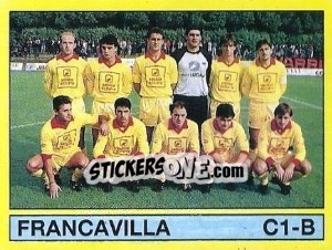 Sticker Squadra Francavilla - Calciatori 1988-1989 - Panini