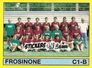 Sticker Squadra Frosinone - Calciatori 1988-1989 - Panini
